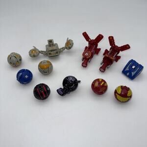 Lot of 11 Bakugan Battle Brawlers Pyrus Cyborg Dragonoid Rubanoid No Cards